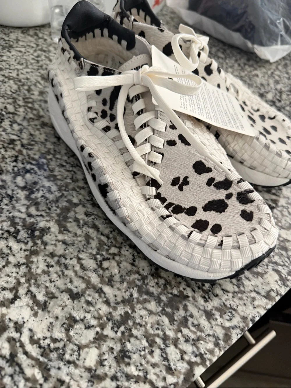 Nike Air Footscape Woven PRM Cow Print FB1959-102 Women’s 7.5 NWT Rare